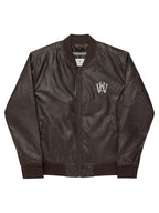 WAKE UP Bomber Leather Jacket