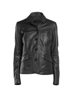 Blackridge Womens Button Leather Coat