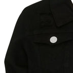 Womens Black Denim Jean Jacket