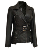 Womens Victoria Black Leather Jacket