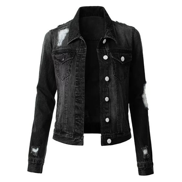 Dark Denim Jacket Womens