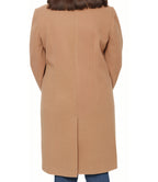 Womens Beige Knee Wool Coat