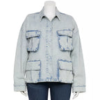 Plus Size Denim Jacket Womens