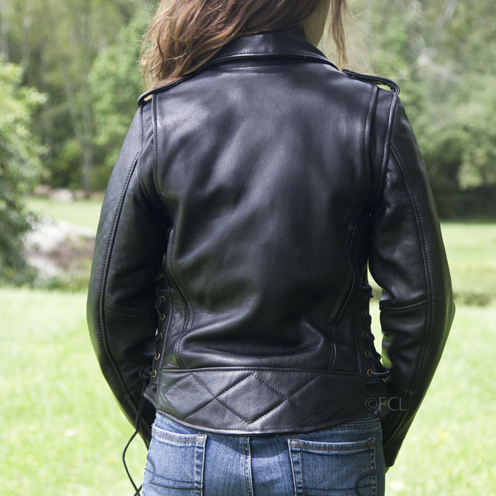 Womens Classic Motorcycle Jacket II