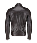 Men’s Stylish Coffee Brown Leather Jacket