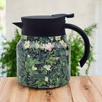 Vintage Floral Stainless Steel Tea Pot
