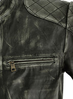 Charcoal Leather Jacket